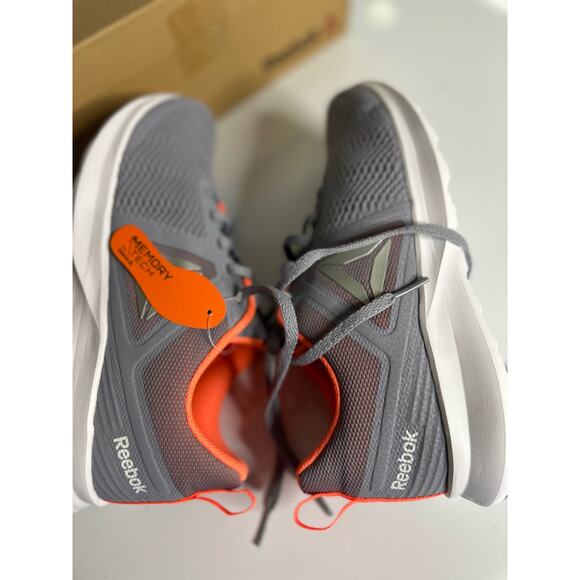 Reebok Gray and Orange Women's Sneakers - Picture 9 of 11